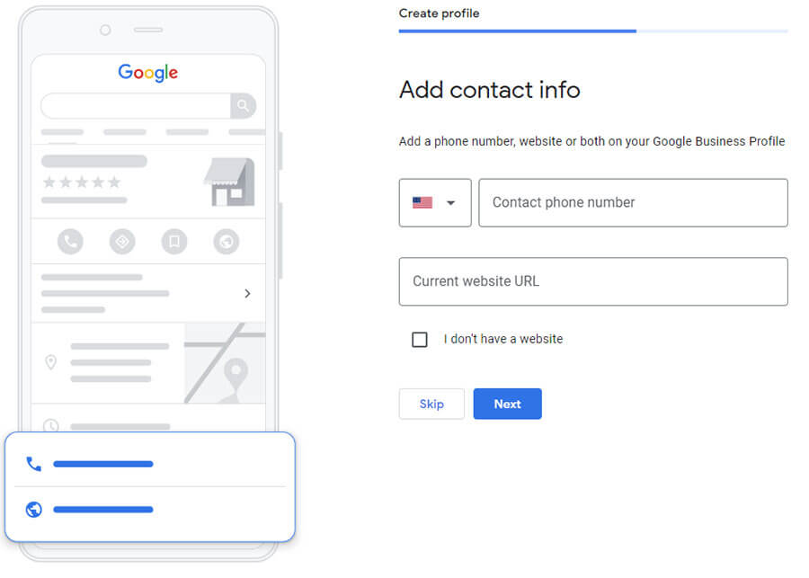 Add Contact Info Google My Business
