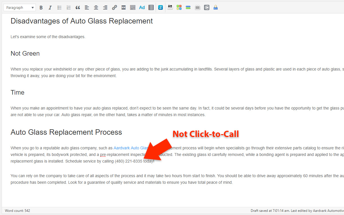How to Make a Phone Number Clickable in WordPress - Not Click-to-Call