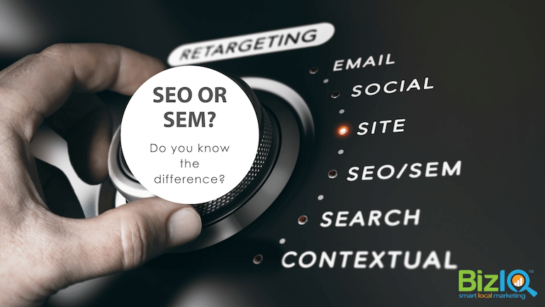 Image: subheader title text SEO or SEM? Do you know the difference?