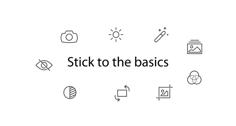 Image: sub header title text Stick to the basics