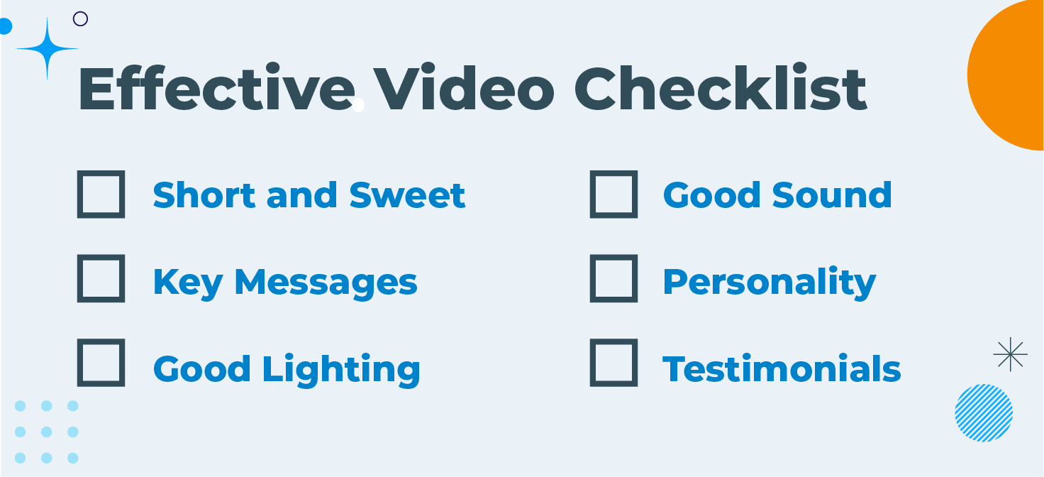 Effective Videos Checklist