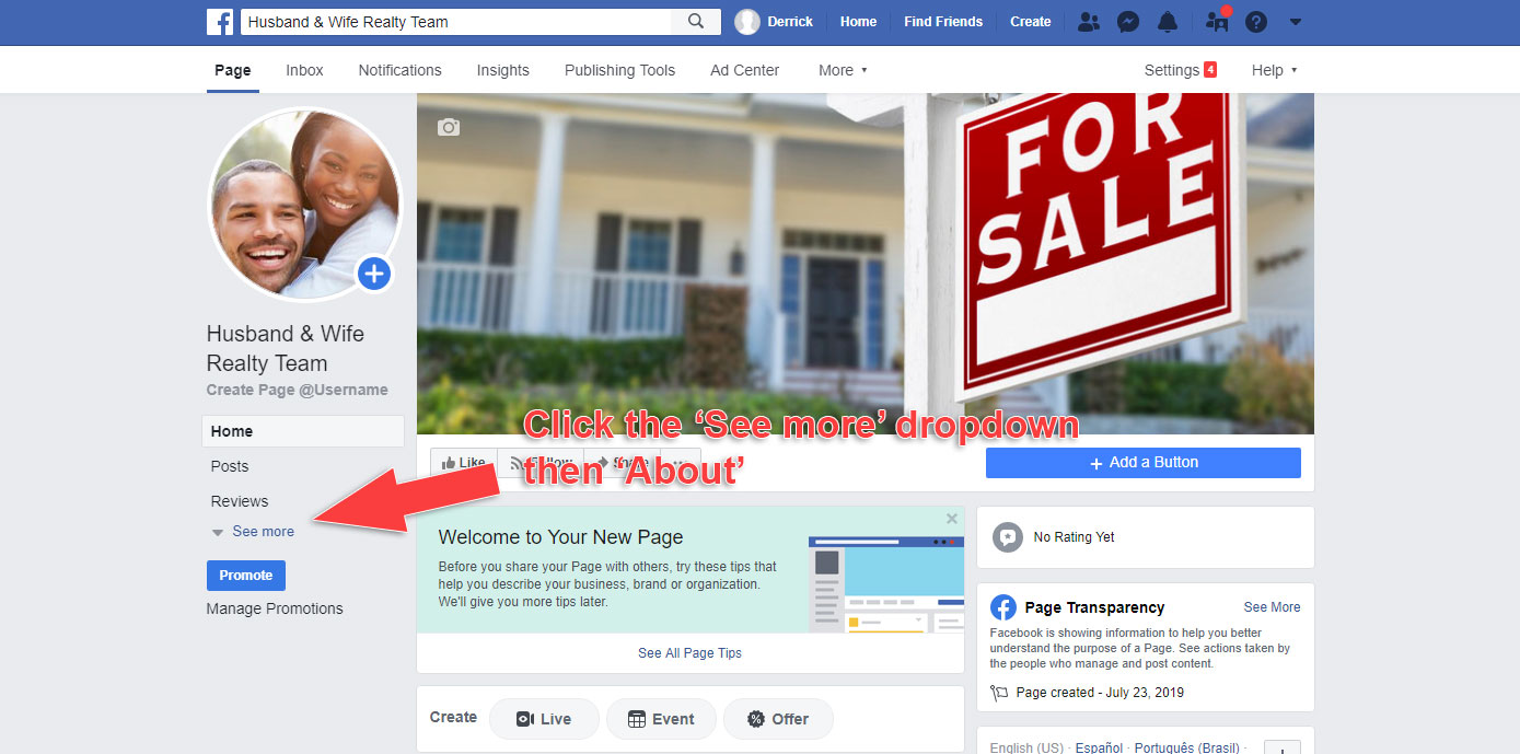 How to Make a Business Page on Facebook - Add Short Description