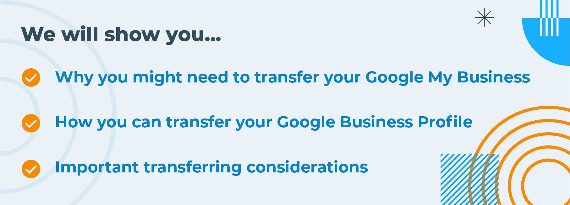 We will show you how to transfer ownership of your google my business