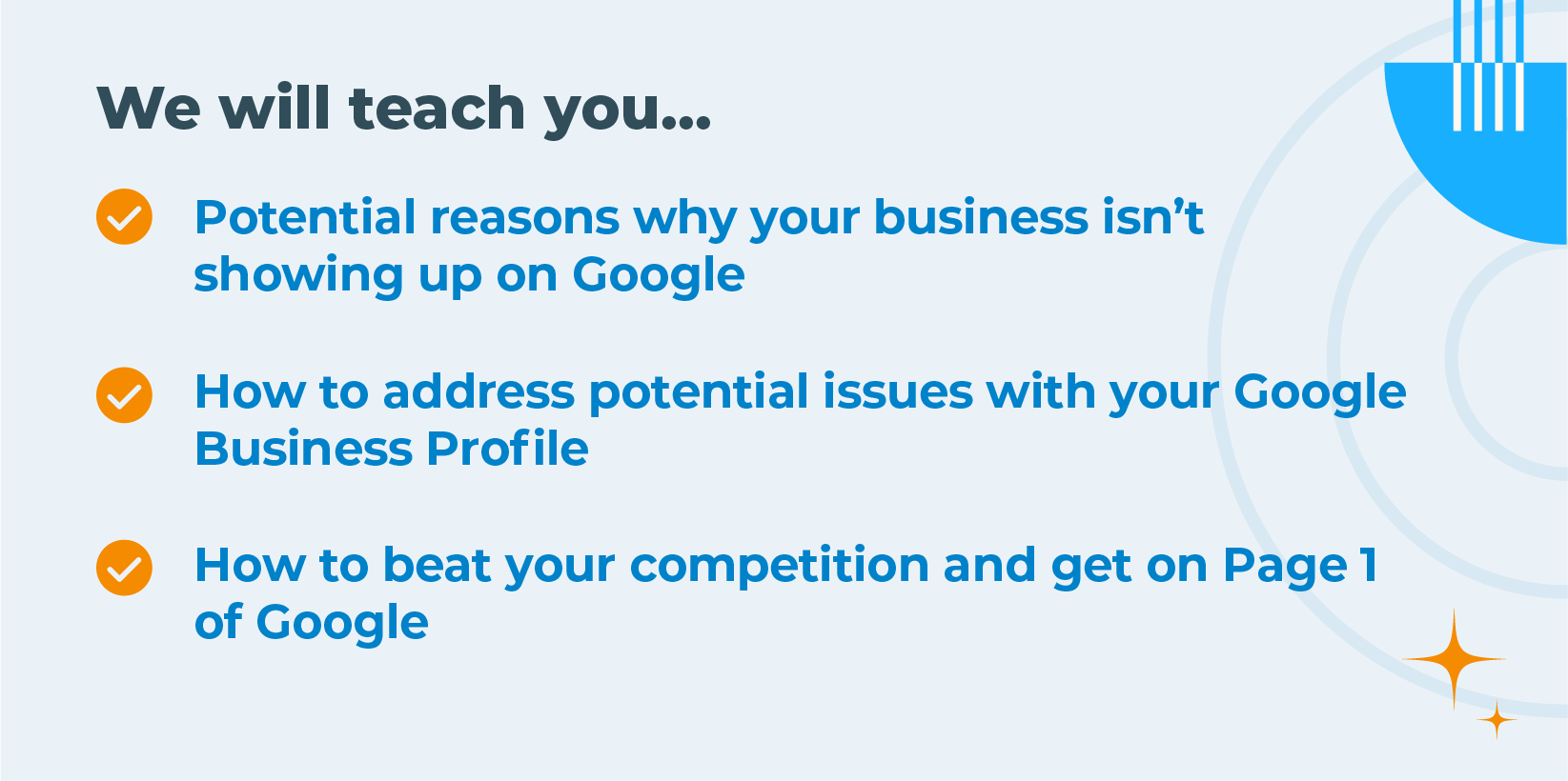 Why is my business not showing up on Google?