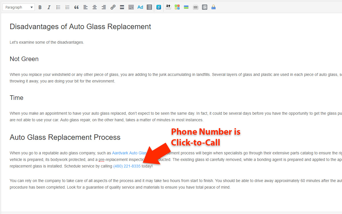 How to Make a Phone Number Clickable in WordPress