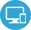 Blue Responsive Site Icon