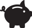 Piggybank Black