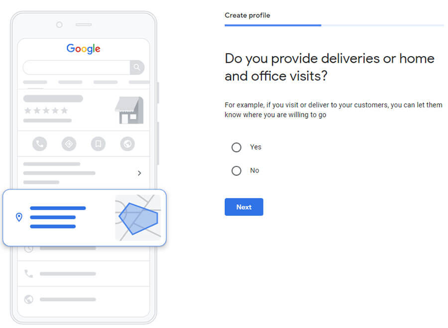 Provide Deliveries Google My Business